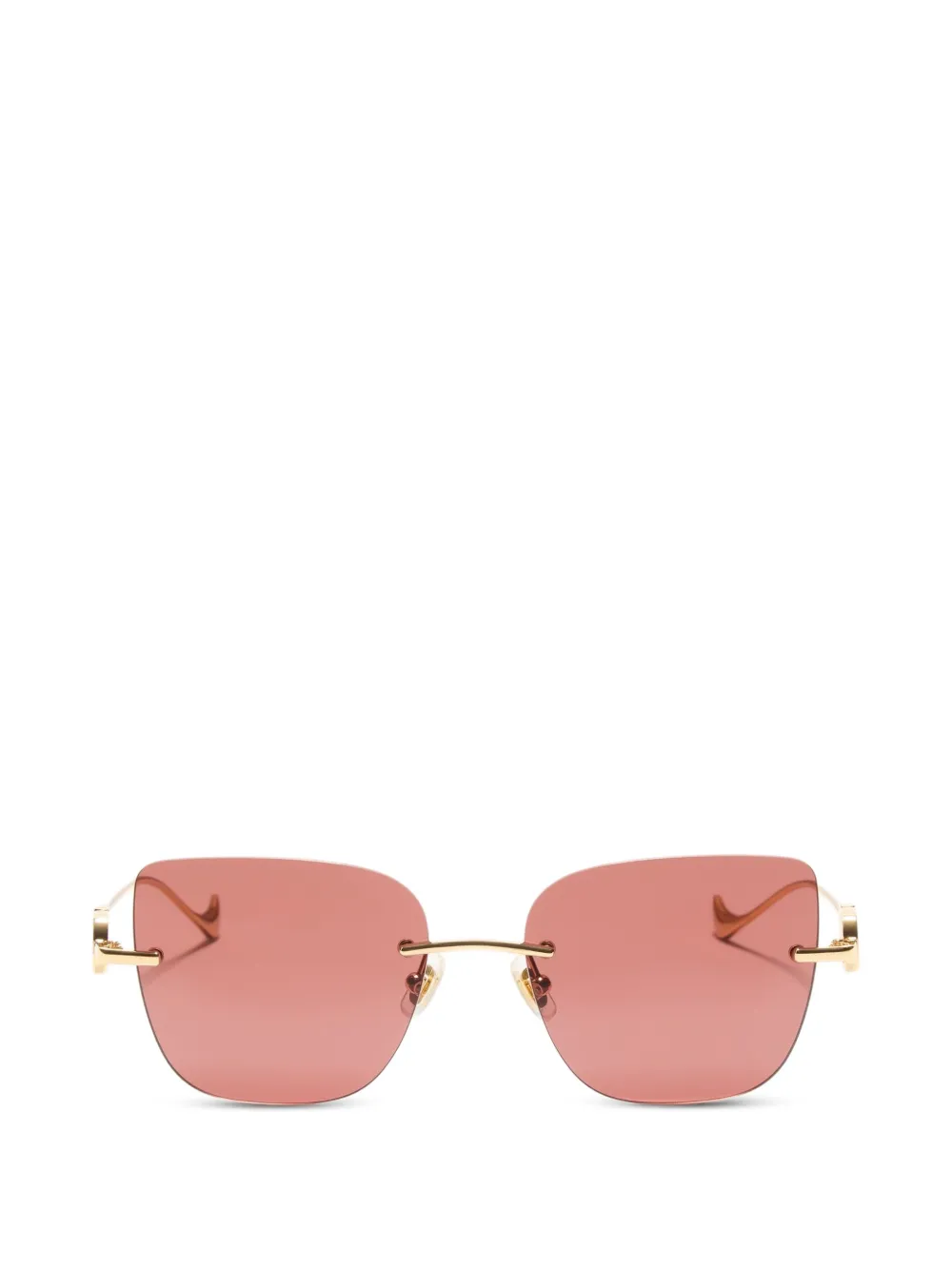 Valentino Garavani geometric metal sunglasses - Oro