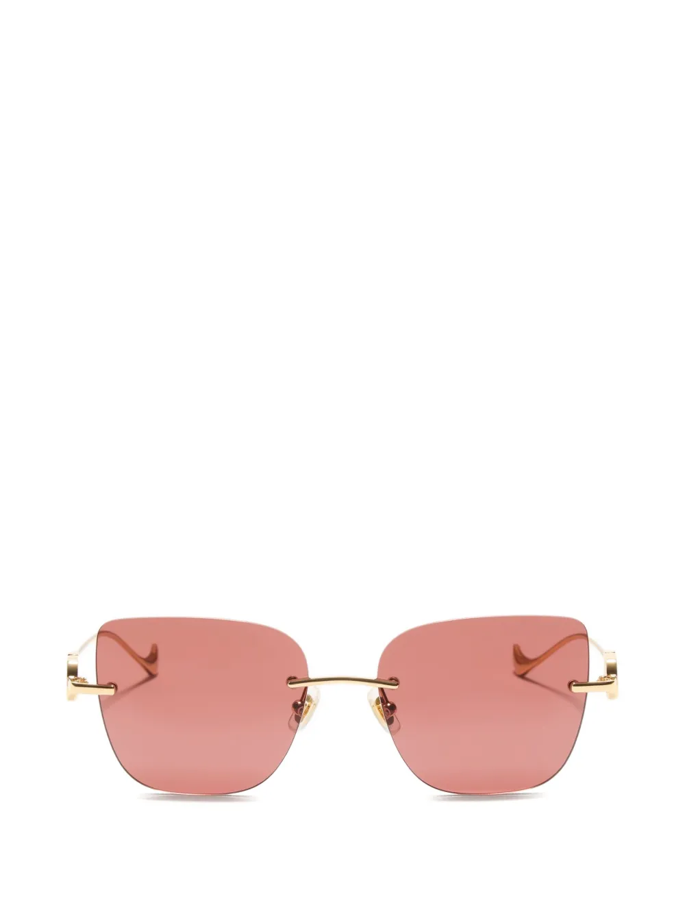 Valentino Garavani Geometrische Sonnenbrille aus Metall - Gold