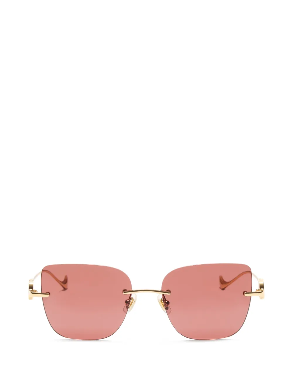 Valentino Garavani Geometrische Sonnenbrille aus Metall - Gold