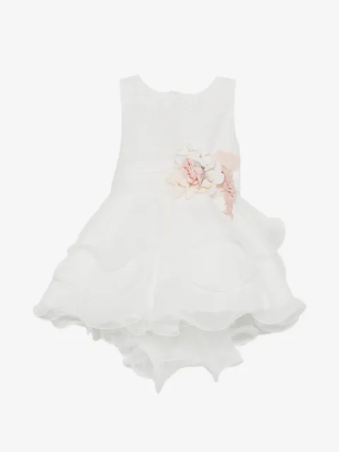 Mimilù Vestido franzido com aplicação floral