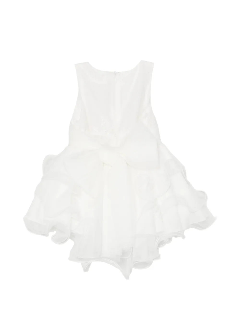 Mimilù Jurk met bloemenpatch Wit