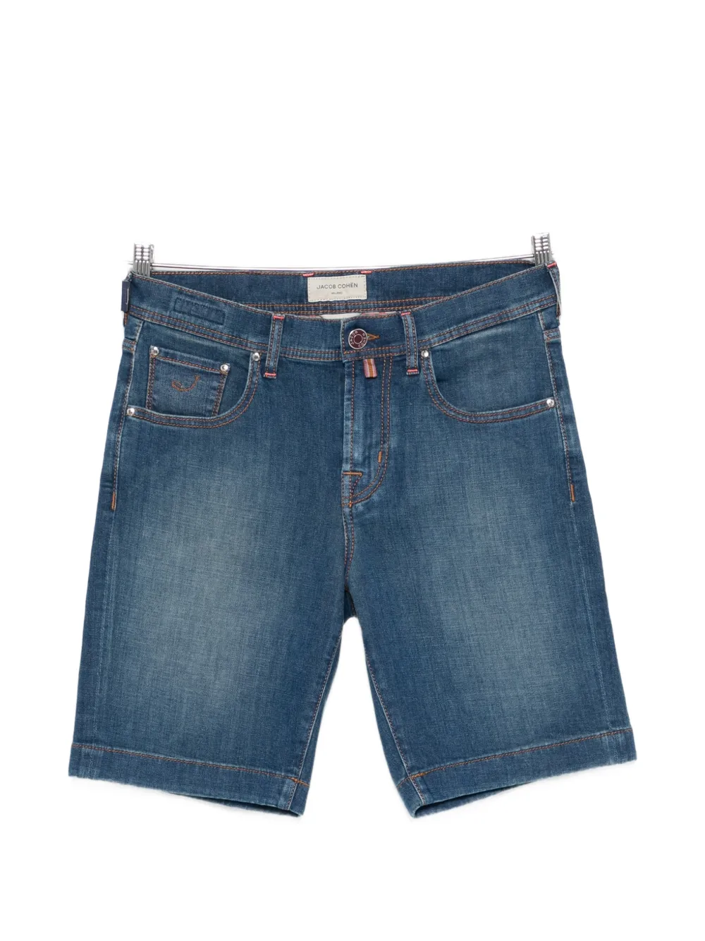 Jacob Cohën Nicolas logo-patch shorts - Blau