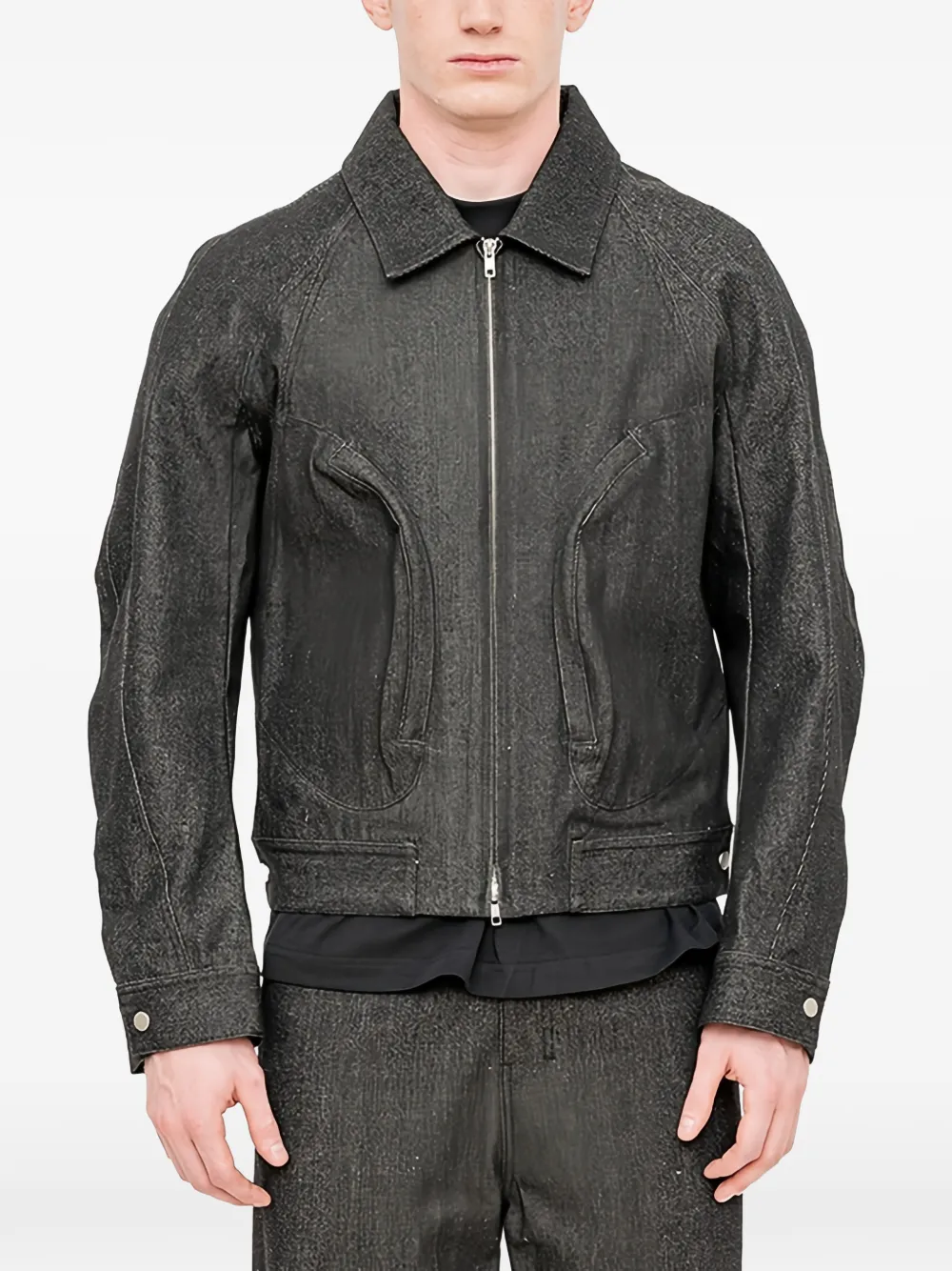 Joe Chia Mono Track jacket - Grau