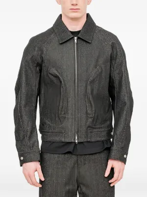 Devoa zip-up Leather Jacket | Black | FARFETCH