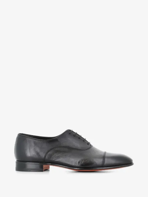 Santoni cap-toe lace-up oxford shoes
