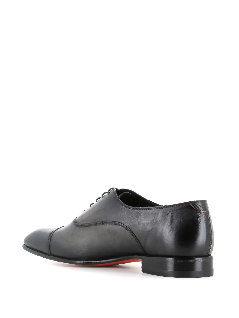 Santoni Oxford veterschoenen met bewerkte neus Zwart
