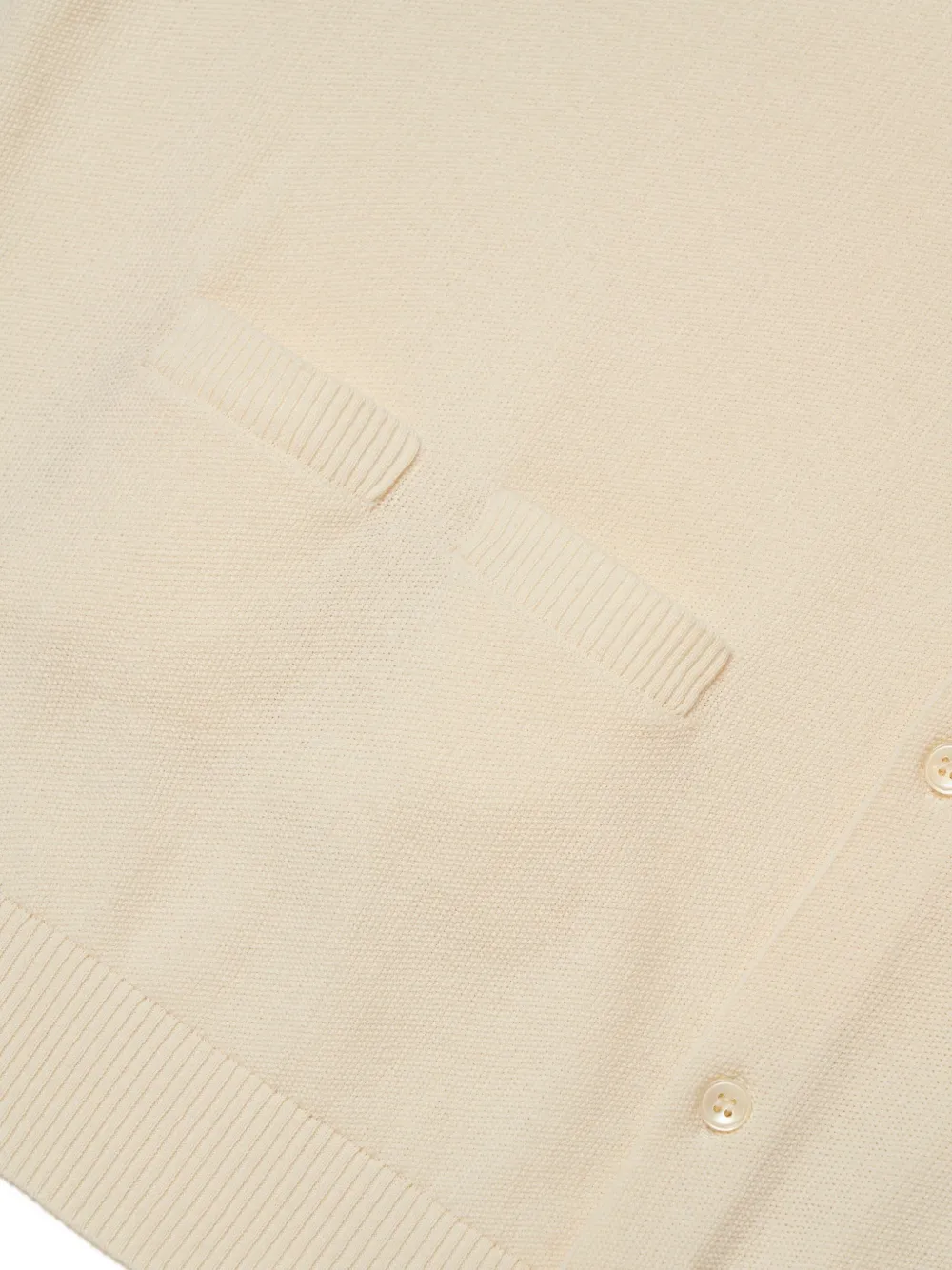 Woolrich Piqué gebreid vest met ronde hals Beige