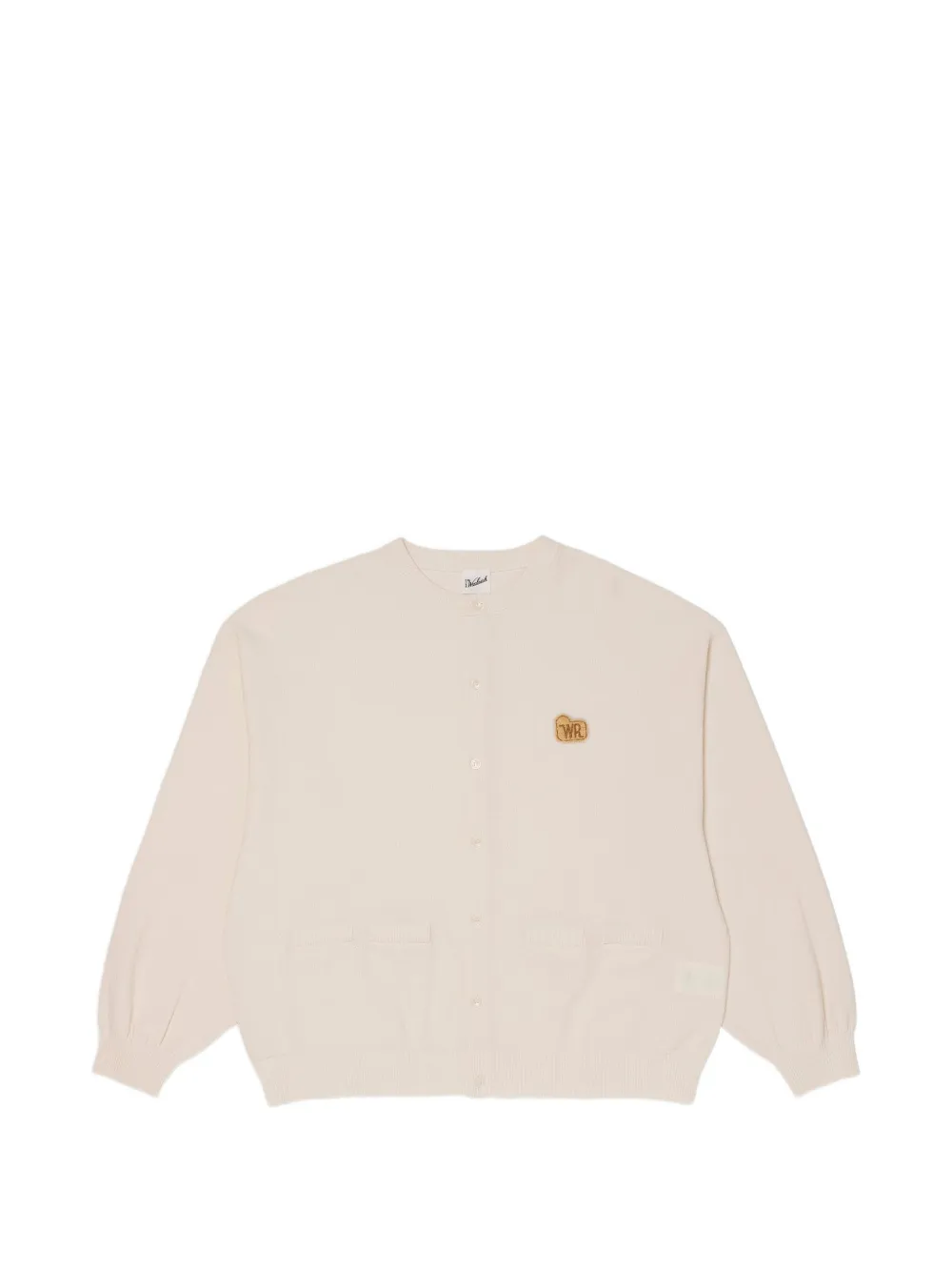Woolrich pique-knit crew-neck cardigan - Toni neutri