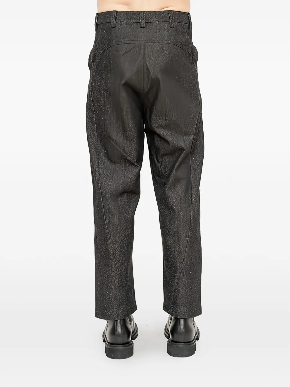 Joe Chia Traceline broek met vlakken Bruin
