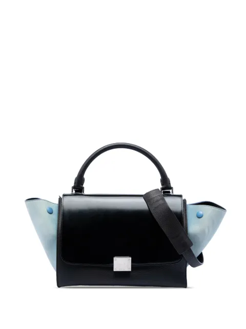 Celine Pre-Owned 2016 Small Bicolor Leather Trapeze satchel