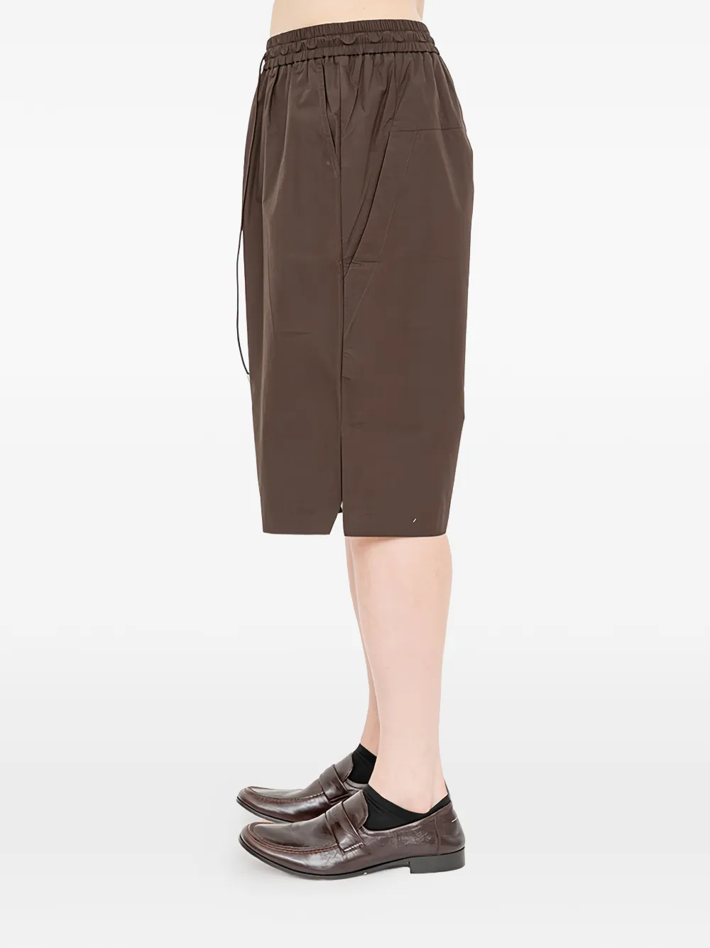Joe Chia Haunt shorts met trekkoord Bruin