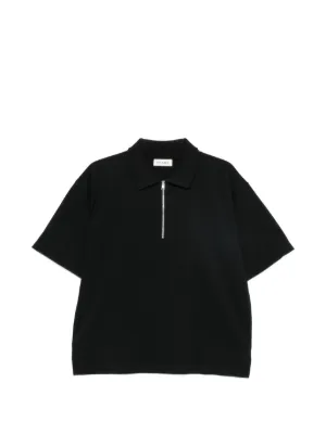 Sacai ハーフジップ ポロシャツ | ブラック | FARFETCH JP