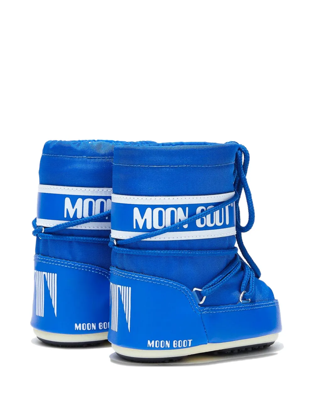 Moon Boot Kids Icon logo-print laced boots Blauw