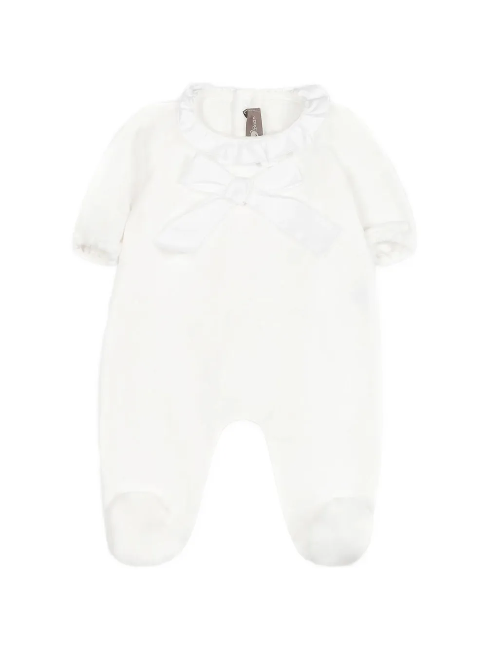 Little Bear ruffled bow babywear - Bianco