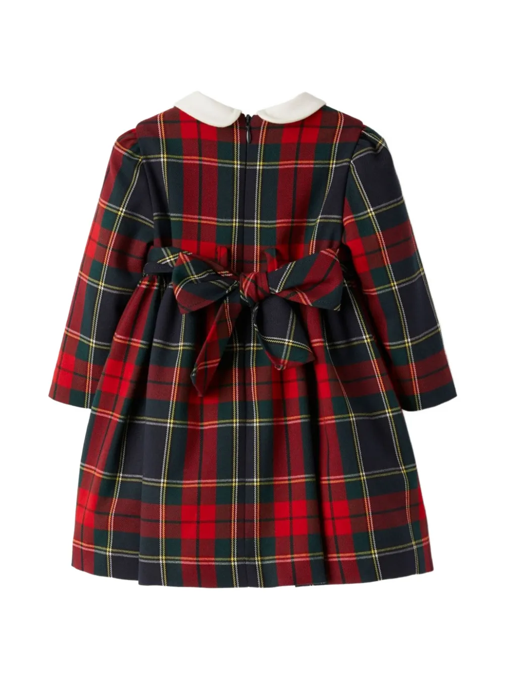 Il Gufo Jurk met tartan-ruit Rood