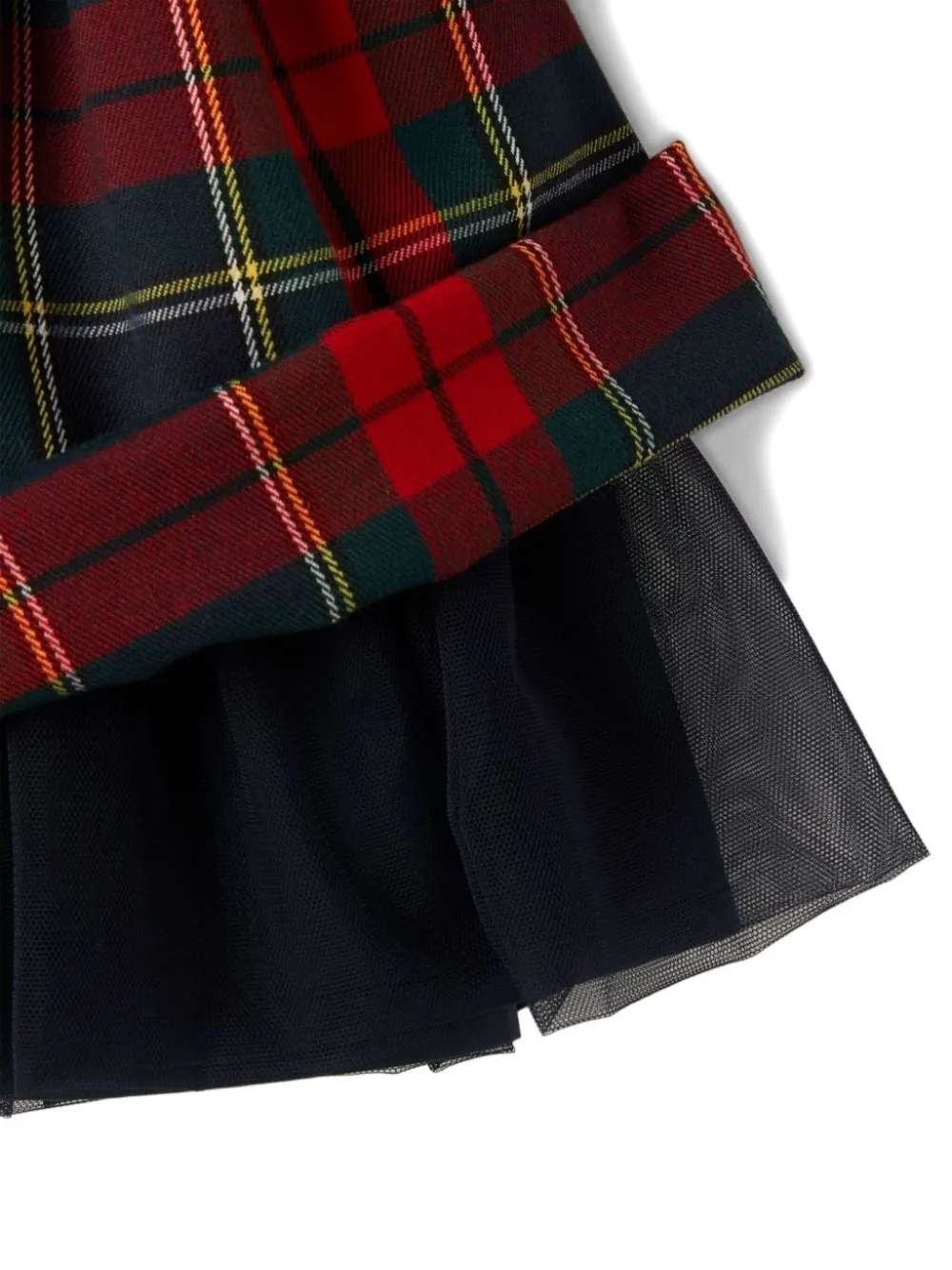 Il Gufo Jurk met tartan-ruit Rood