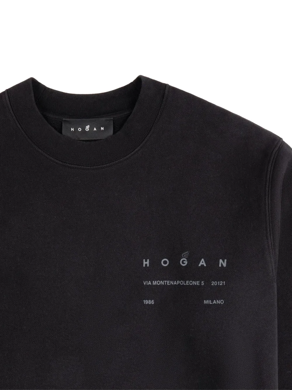 Hogan Sweater met ronde hals Zwart