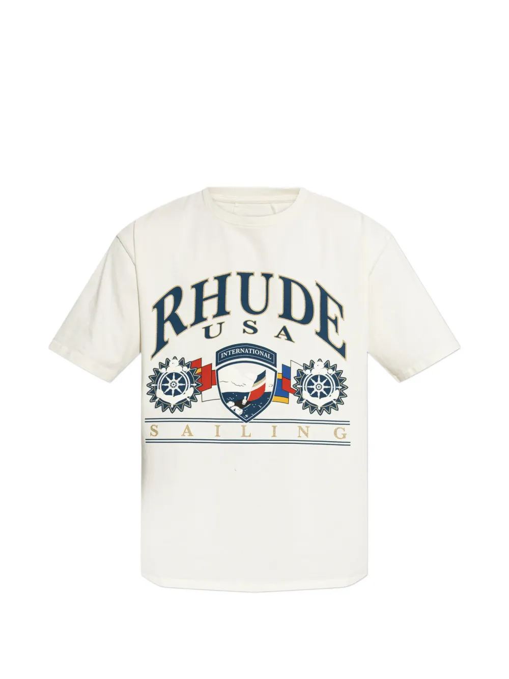 RHUDE Rhude USA Sailing Icon Tee "'White'" - Nude