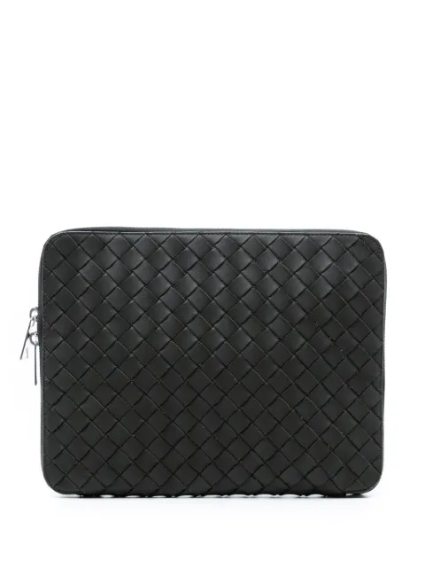 Bottega Veneta Pre-Owned 2012-2026 Leather Intrecciato Hydrology Document Case Pouch clutch bag