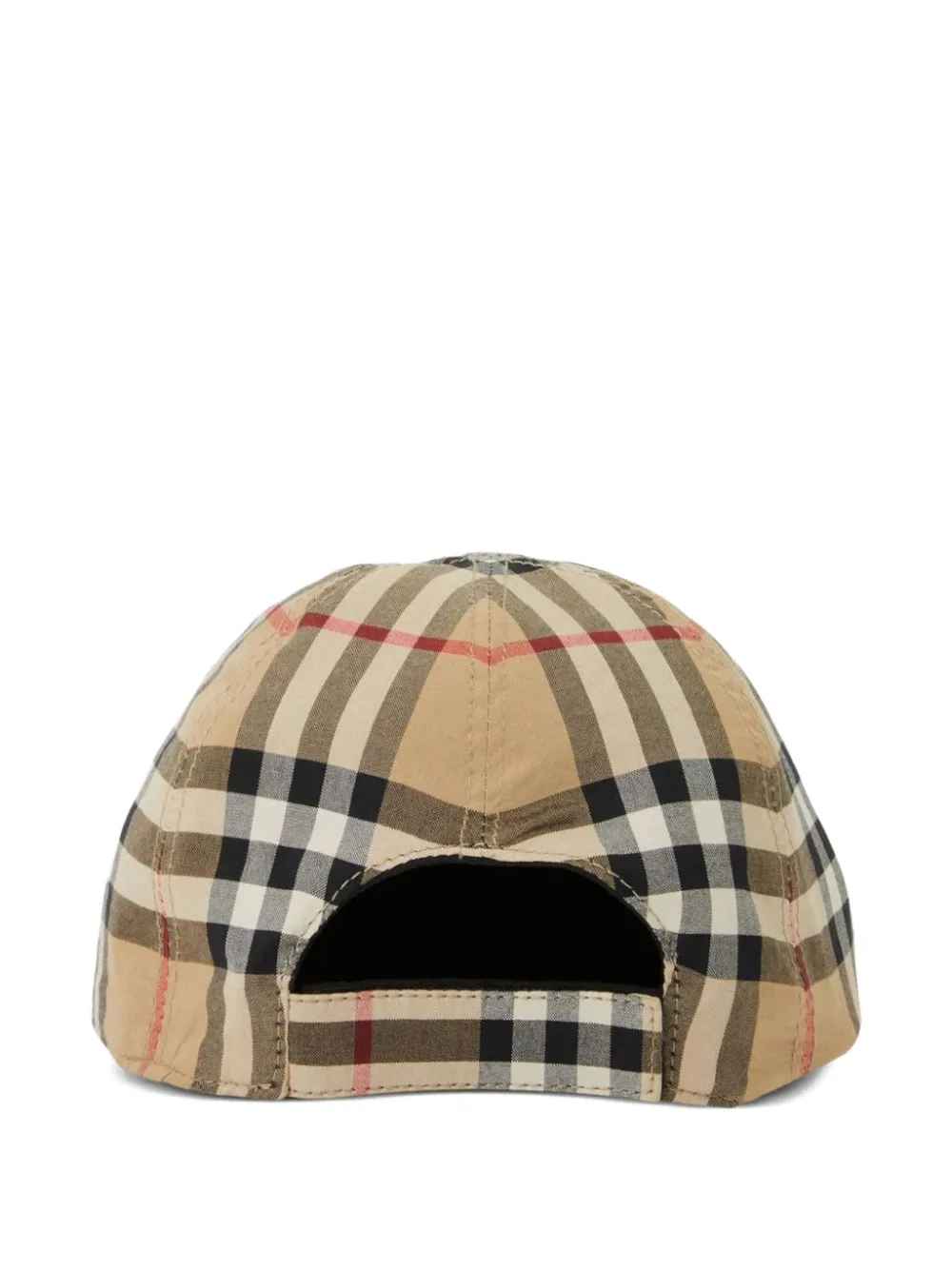 Burberry Kids Omkeerbare geruite honkbalpet Zwart