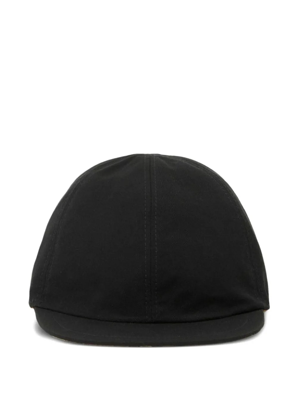 Burberry Kids reversible check flat-peak baseball cap - Nero