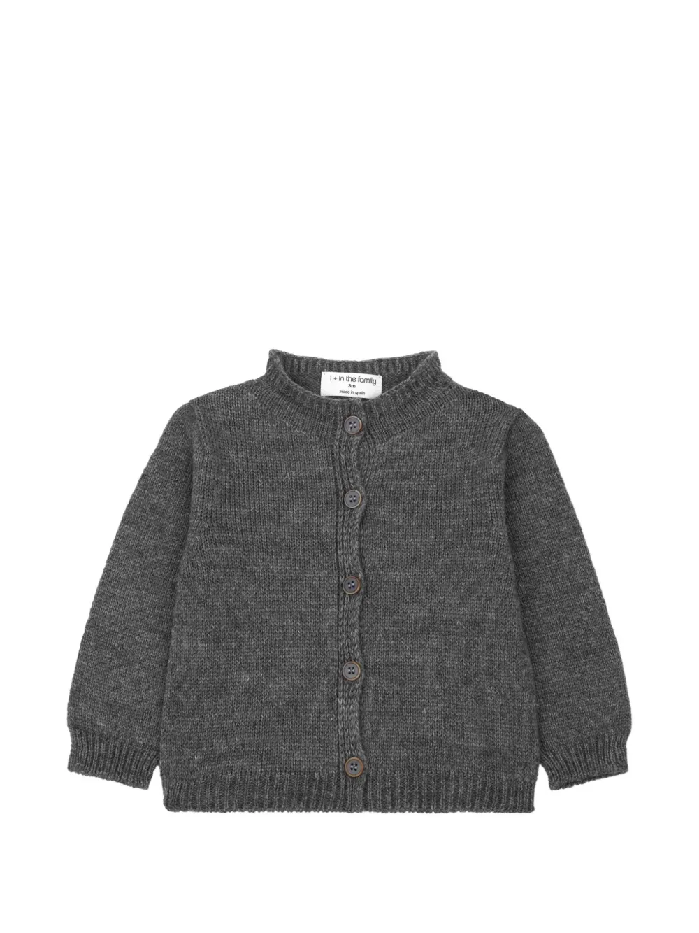 1+ In The Family high-neck cardigan - Grau
