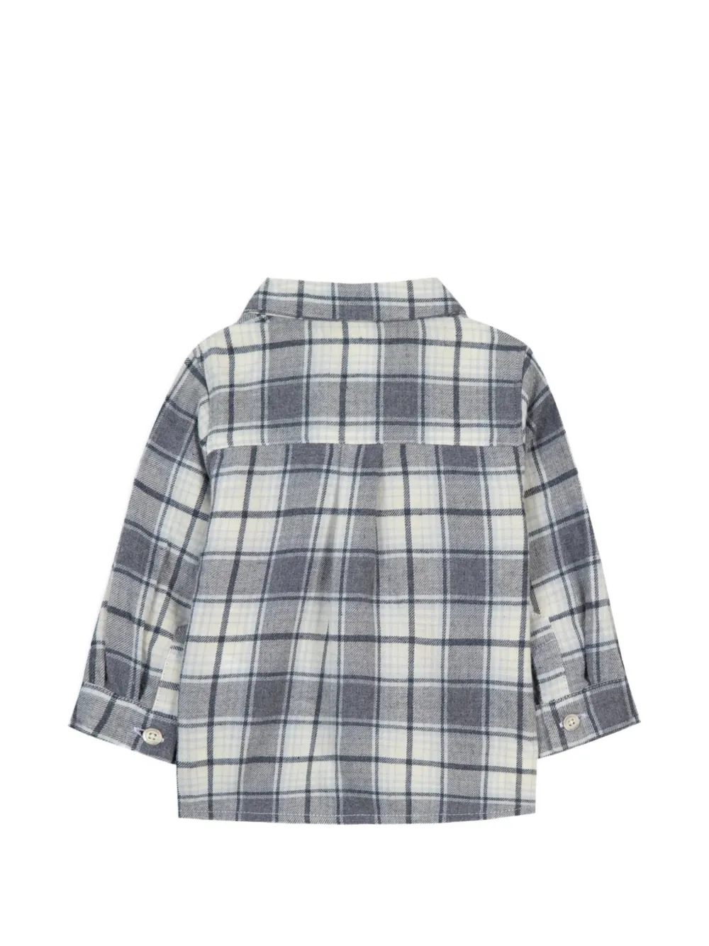 Tartine Et Chocolat Geruit shirt met borduurwerk Beige