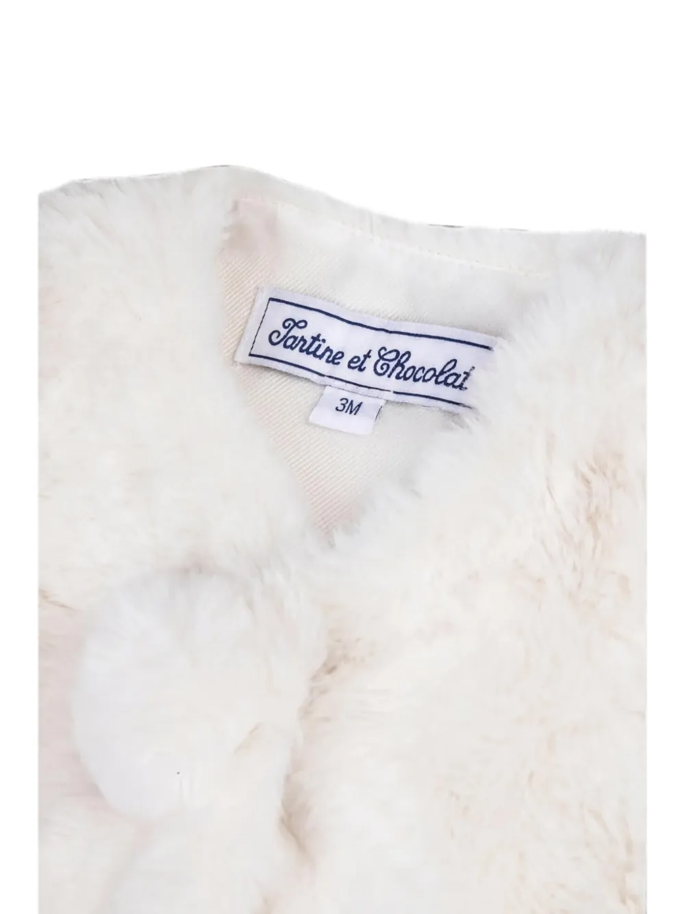 Tartine Et Chocolat pompom vest Beige
