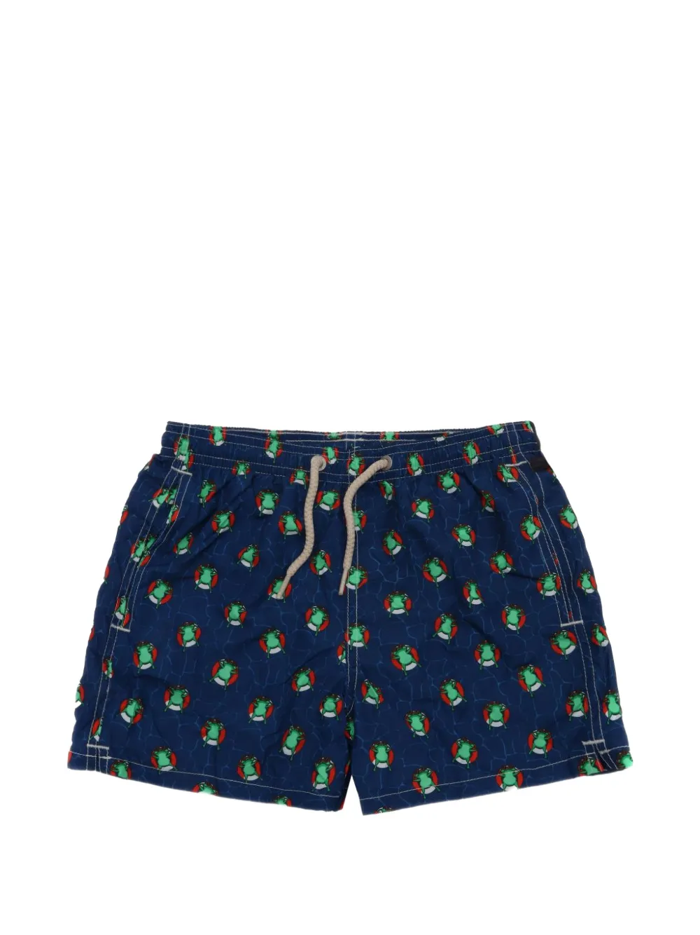 MC2 Saint Barth Kids drawstring frog-print swim shorts - Blu