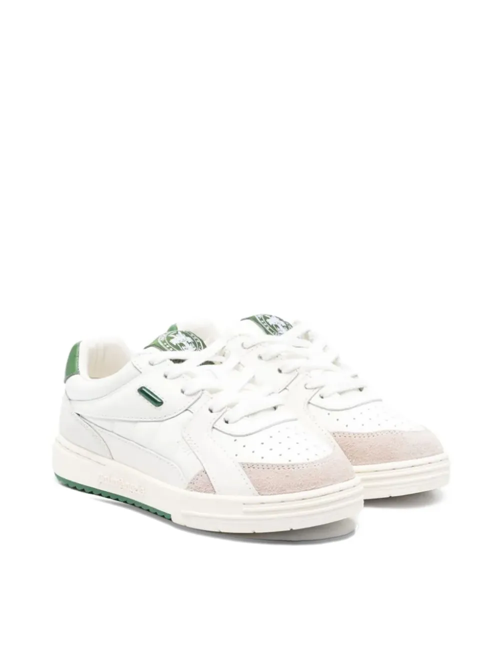 Palm Angels Kids panelled-design logo-patch sneakers Wit