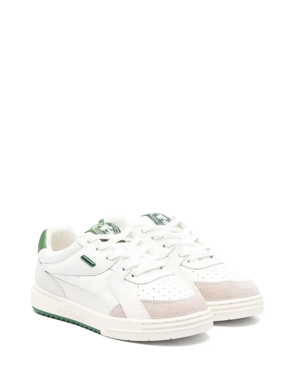 Palm Angels Kids panelled-design logo-patch sneakers - Bianco