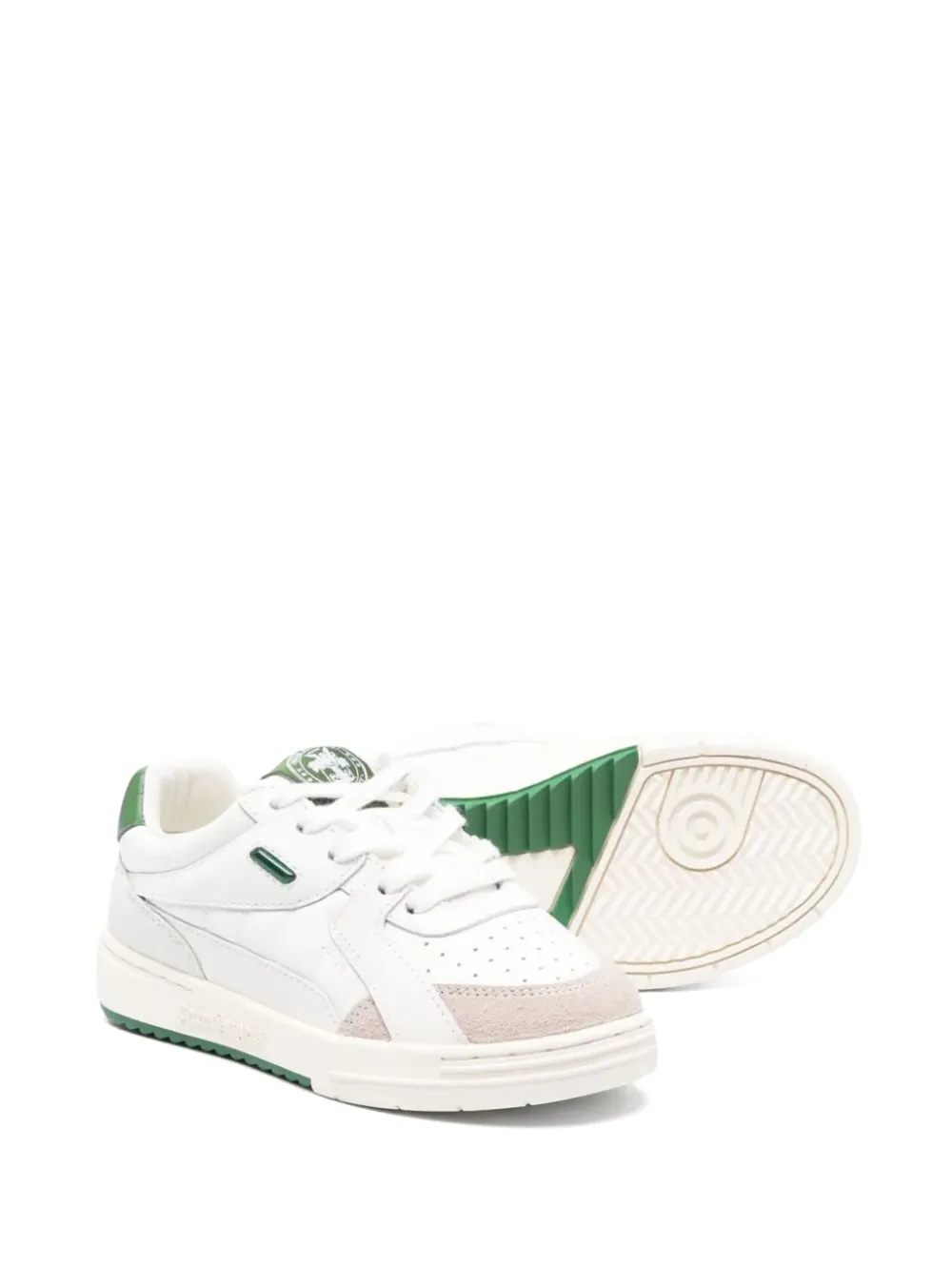 Palm Angels Kids Sneakers met logopatch en vlakken Wit