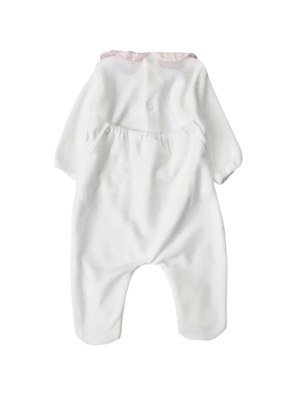 Little Bear Pyjama met ruches en strik Wit