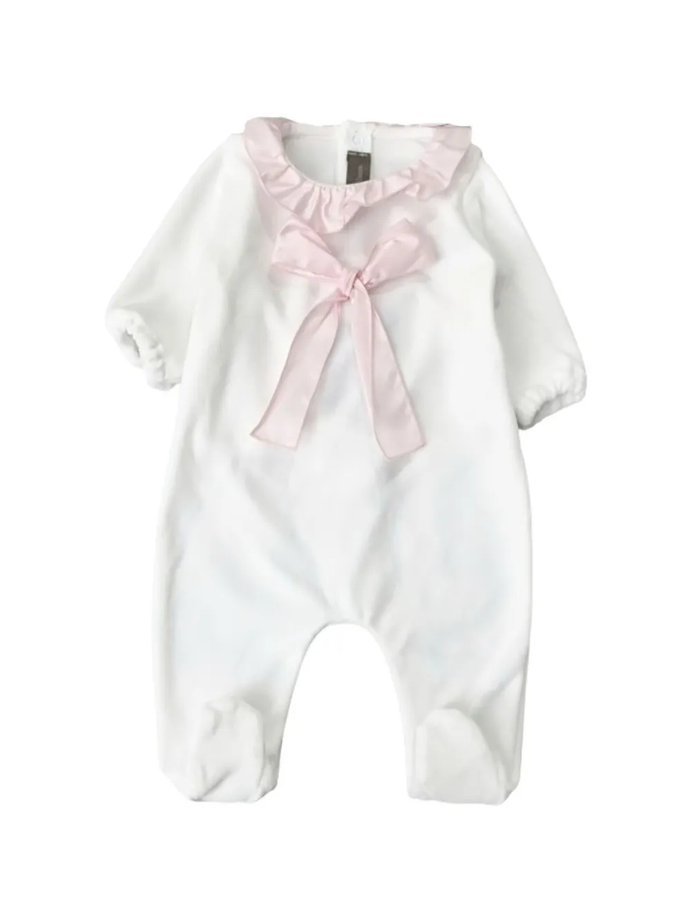 Little Bear ruffled bow pyjamas - Bianco