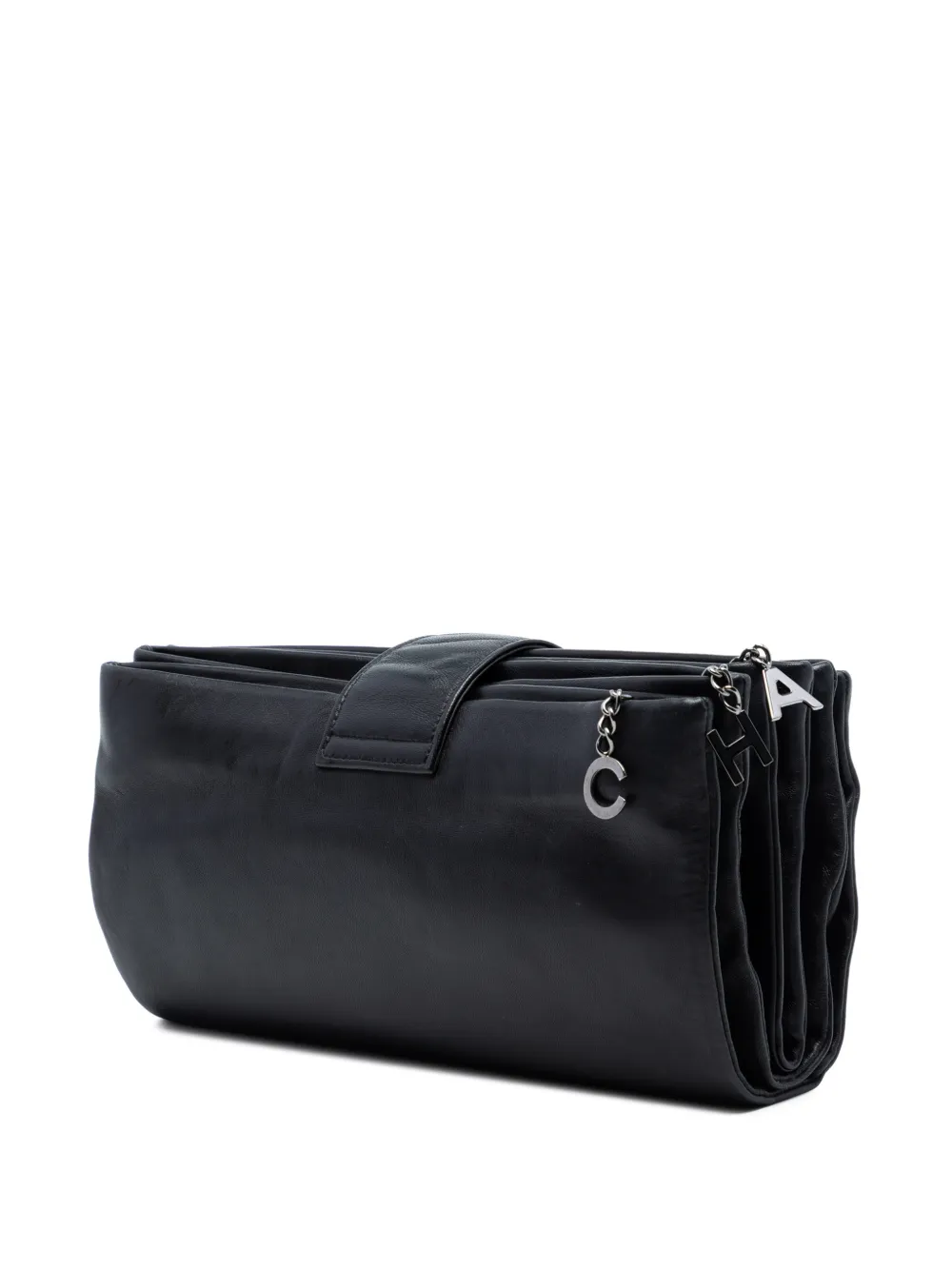CHANEL Pre-Owned 2013-2014 ラムスキン グローブ エンブレム クラッチ