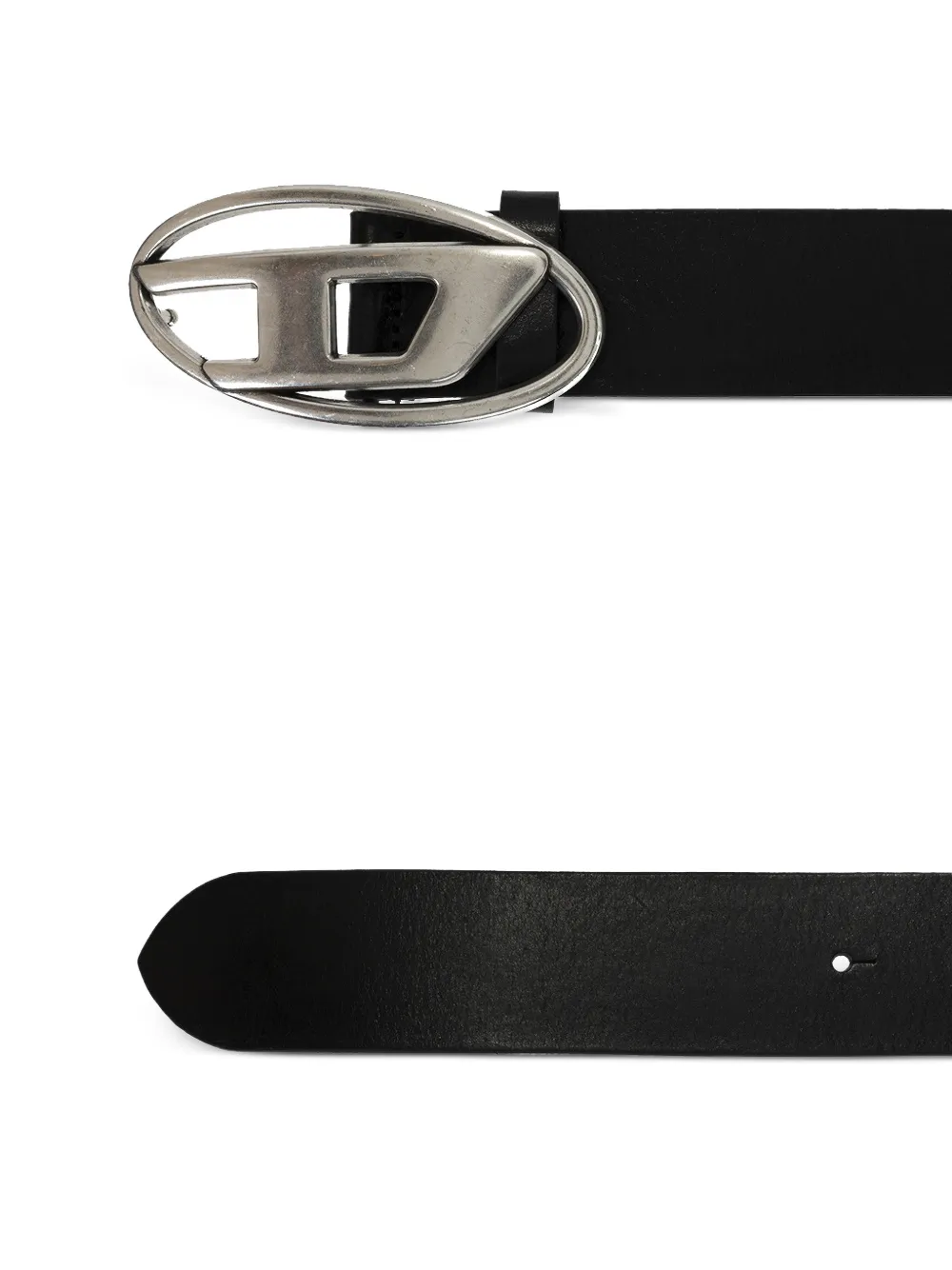 Diesel B-1dr riem met logoplakkaat Zwart