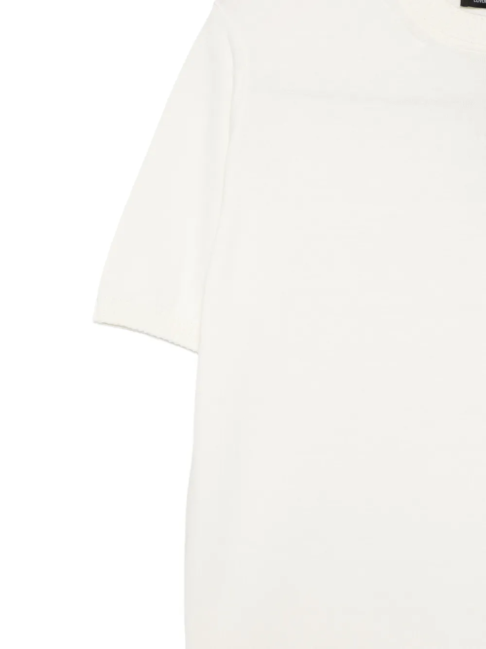 Dell'oglio Gebreid T-shirt Beige