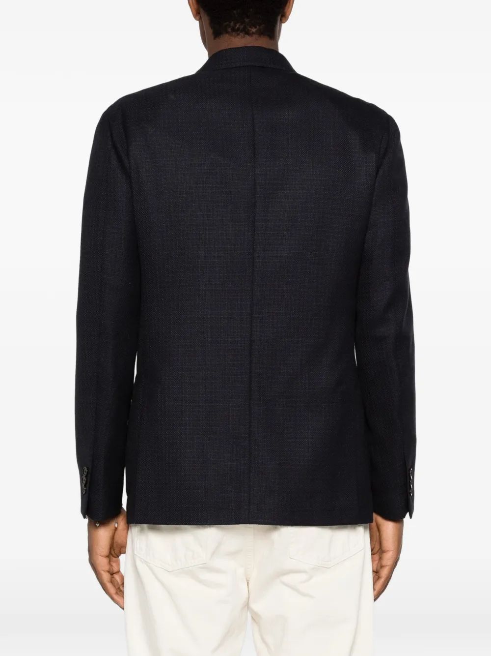 Lardini Blazer met puntige revers Blauw