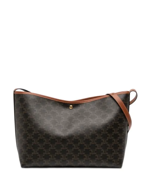 Celine Pre-Owned bolsa crossbody Triomphe de piel de becerro y lona revestida 2025