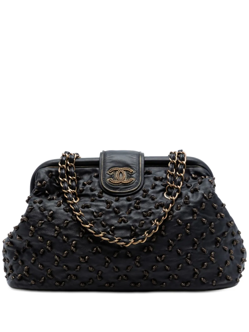 CHANEL Pre-Owned 2010-2011 CC Lambskin Chic Knot Chain shoulder bag - Nero