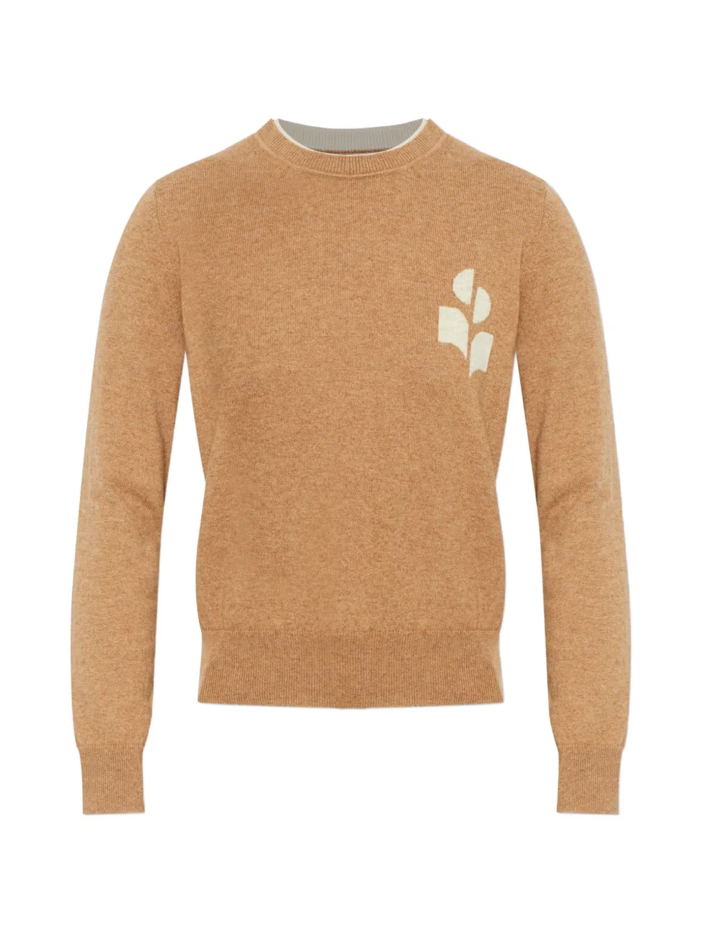 MARANT ÉTOILE Pullover mit Logo-Intarsie - Braun