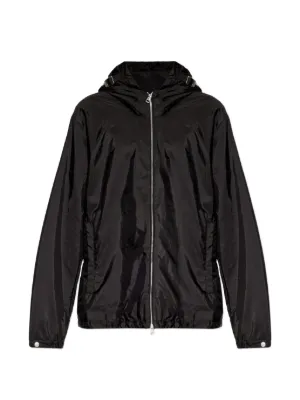 Prada Hooded zip-front Jacket | Black | FARFETCH