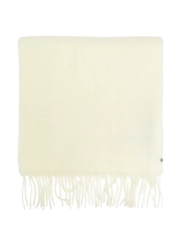 Canada Goose Fringed Alpaca-blend Scarf in Neutrals
