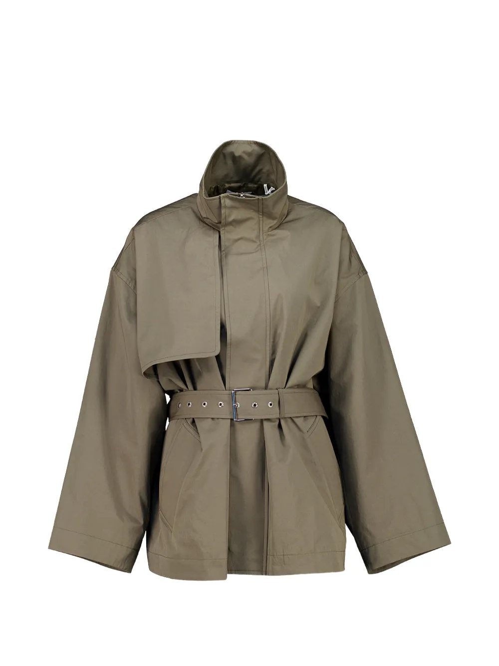 FRAME storm-flap belted jacket - Verde