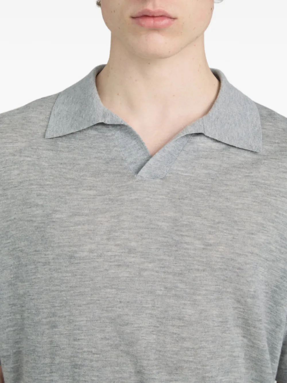 FRAME short-sleeved polo shirt Grijs