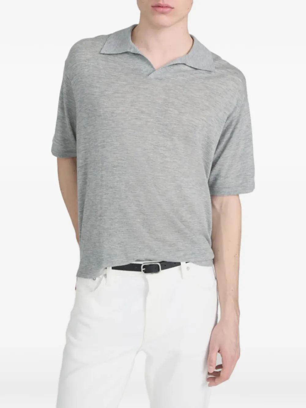 FRAME short-sleeved polo shirt Grijs