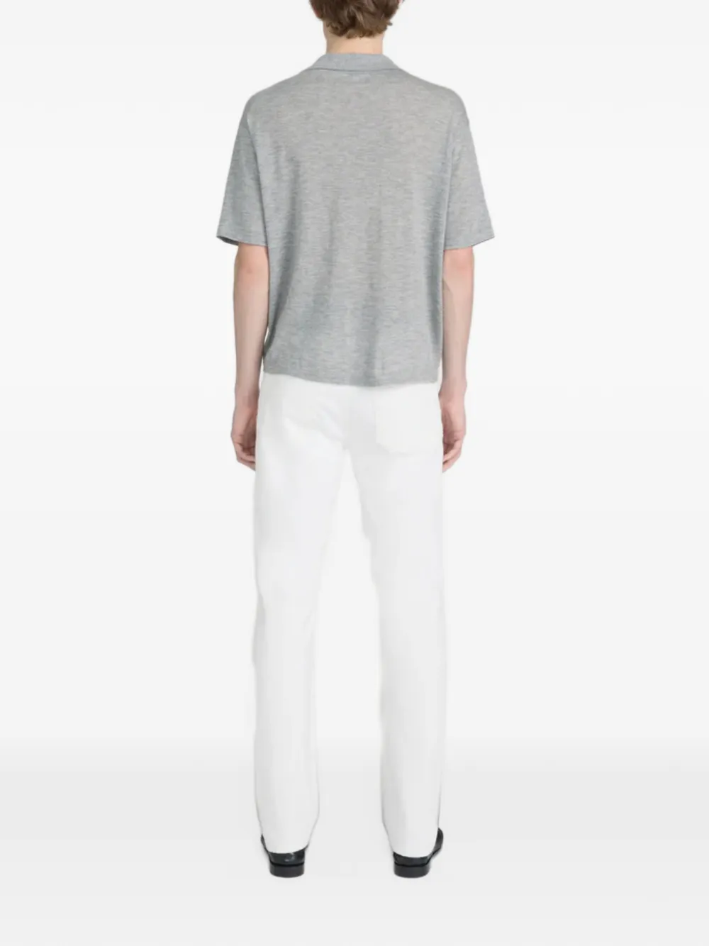 FRAME short-sleeved polo shirt Grijs