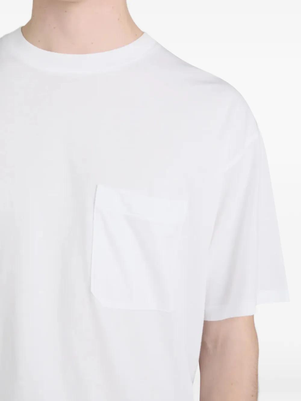 FRAME Chest-pocket T-shirt in White, view 3