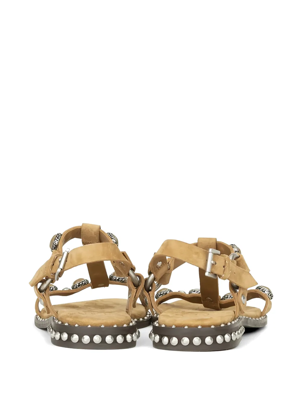Ash Podium sandalen met studs Beige