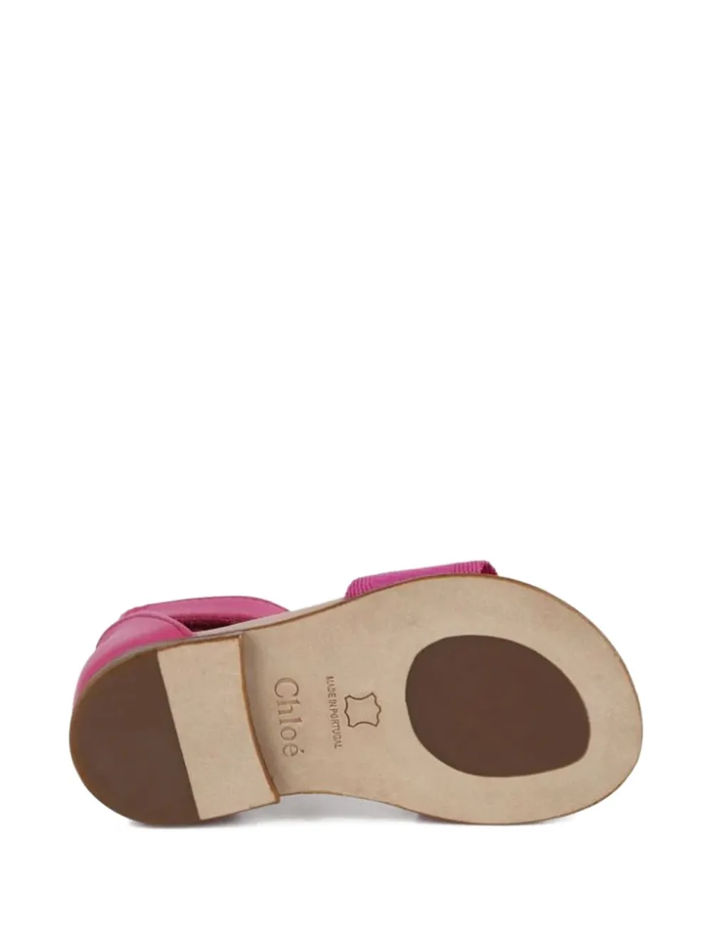 Chloé Kids logo-print strap sandals Roze